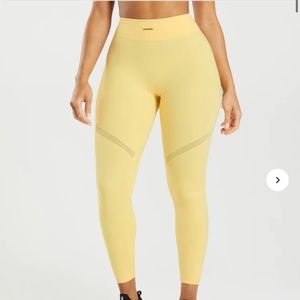 Whitney Simmons x Gymshark Mesh Leggings in Pollen
